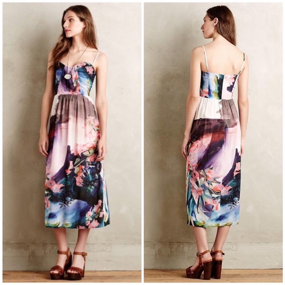 NWOT Anthropologie Corey Lynn Calter Floral Dress